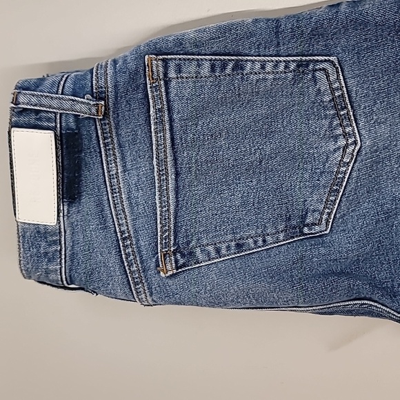 Redone 90s high rise ankle crop distressed jeans - Picture 12 of 15